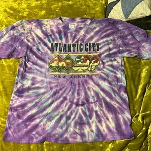 vintage atlantic city tie dye shirt